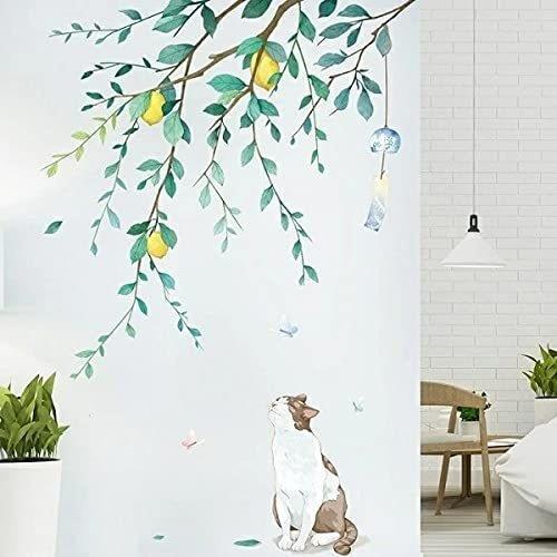 メーカー包装済 ウォールステッカー 動物 木 猫 ねこ ネコ おしゃれ 子供部屋 花 植物 蝶 北欧 カフェ モダン かわいい シール ウォールステッカー 商品到着後レビューと評価を書く こちらへ連絡すれば基本送料分返金 Populationmalawi Org