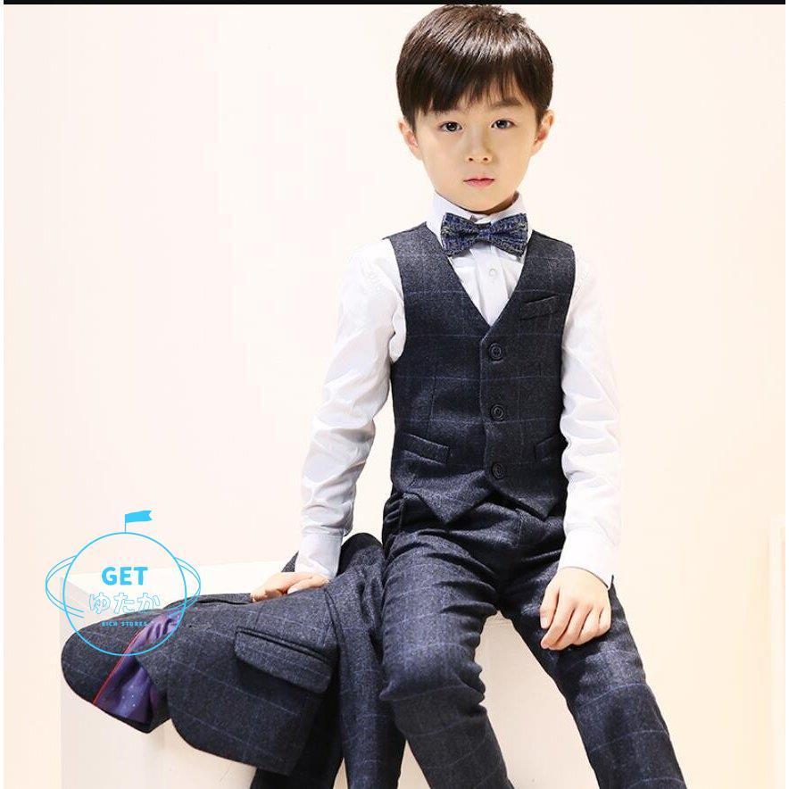 期間限定 30 Off 男の子スーツ 子供服 キッズスーツ 6点セット タキシード チェック柄 フォーマルスーツ 入学式 上下セット ジュニア 男児 卒園式 入園式 結婚式 発表会 卒業式 大特価アウトレット Www Gaisre Lt
