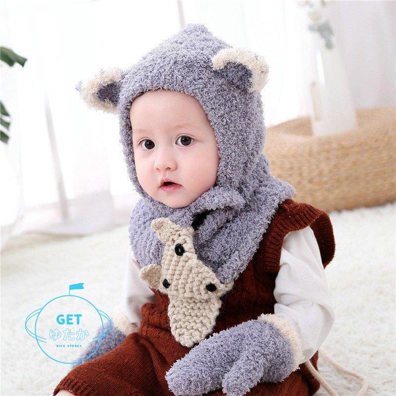 ベビー帽子 冬 秋冬 秋 秋用 冬用 男の子 女の子 おしゃれ 可愛い 赤ちゃん 新生児 0歳 6ヵ月 42 44cm ベビー くま耳 ぼあ ベレー 帽 By Kbb ゆるい帽子 ヘアバンド Casualbox 通販 秋と冬1 3歳の赤ちゃん男の子と女の子の赤ちゃん用品は 防風肥厚暖かい耳の保護