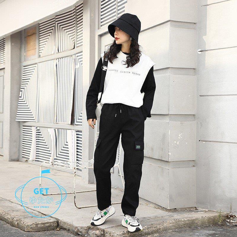 パンツ レディース 原宿系 春夏 ミリタリーパンツ カーゴパンツ テーパードパンツ 韓国ファッション ウエストゴム ストリート系 ヒップホップ ダンス衣装 Sz Lxh Getゆたか 通販 Yahoo ショッピング