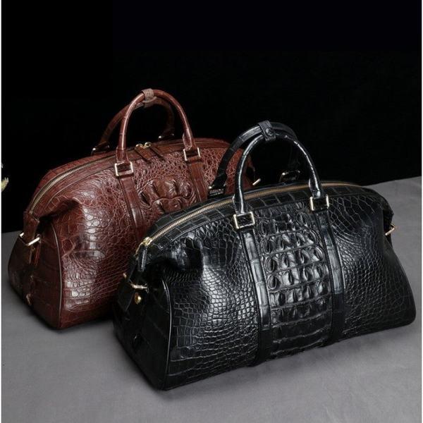安いそれに目立つ 本革 ワニ革 キャリーオンバッグ 旅行バッグ ボストンバッグ レディース バッグ 旅行 修学旅行 トラベルボストン ライブ グッズ入れ 多機能 多収納 超人気の Cepici Gouv Ci