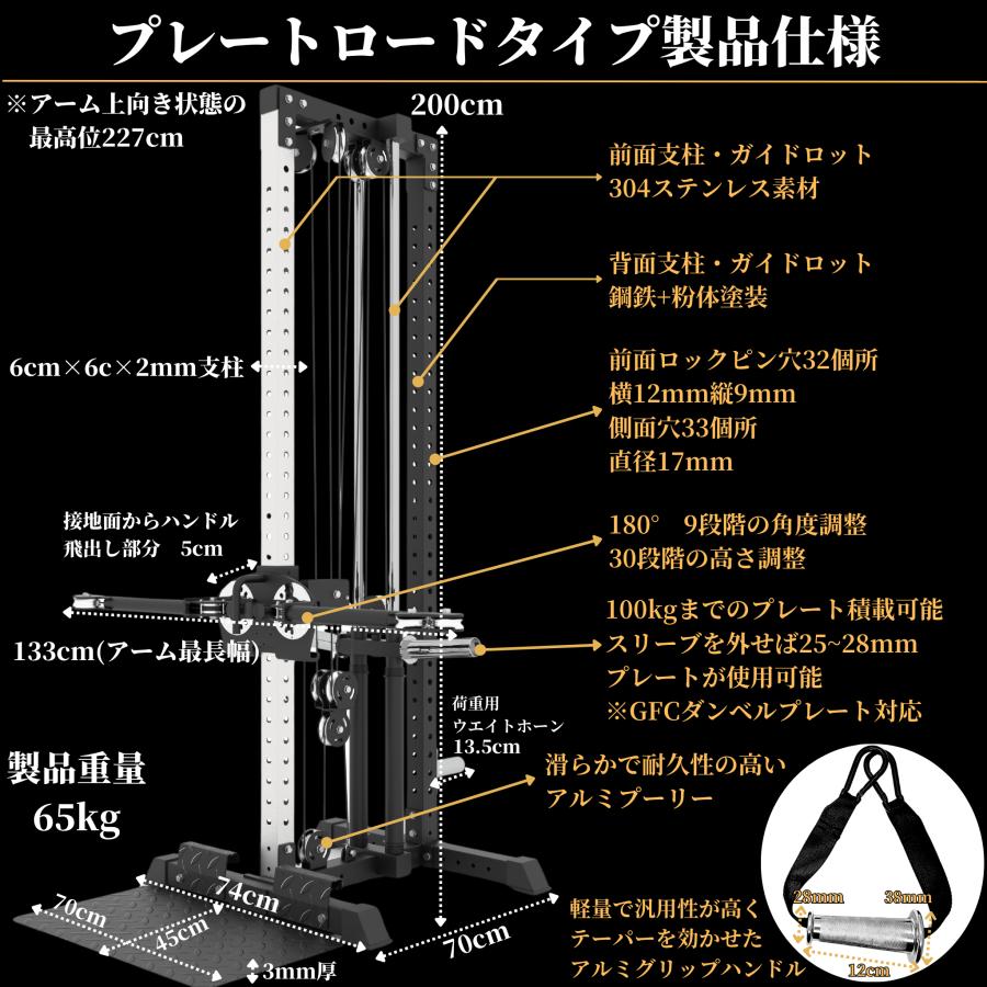 GFCコンパクトファンクショナルトレーナー 『プレートロード