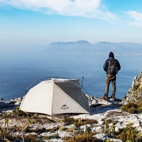 【NatureHike】VIK1 15D Sillicon WHITE 1人用テント 超軽量 シングルウォールテント キャンプ 紫外線防止 アウトドア 登山 山岳テント ツーリング 防災 自立式｜gfcreek｜06
