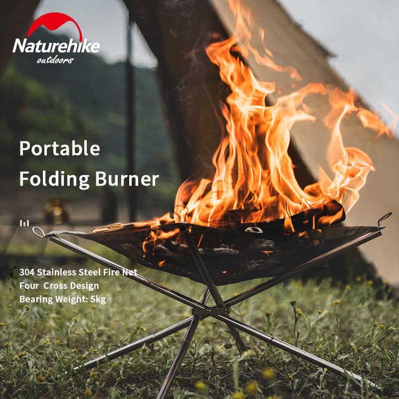 【NatureHike】焚火 焚き火スタンド ポータブル BBQ バーベキュー 釣り キャンプ 車中泊 アウトドア BBQ 登山 山岳