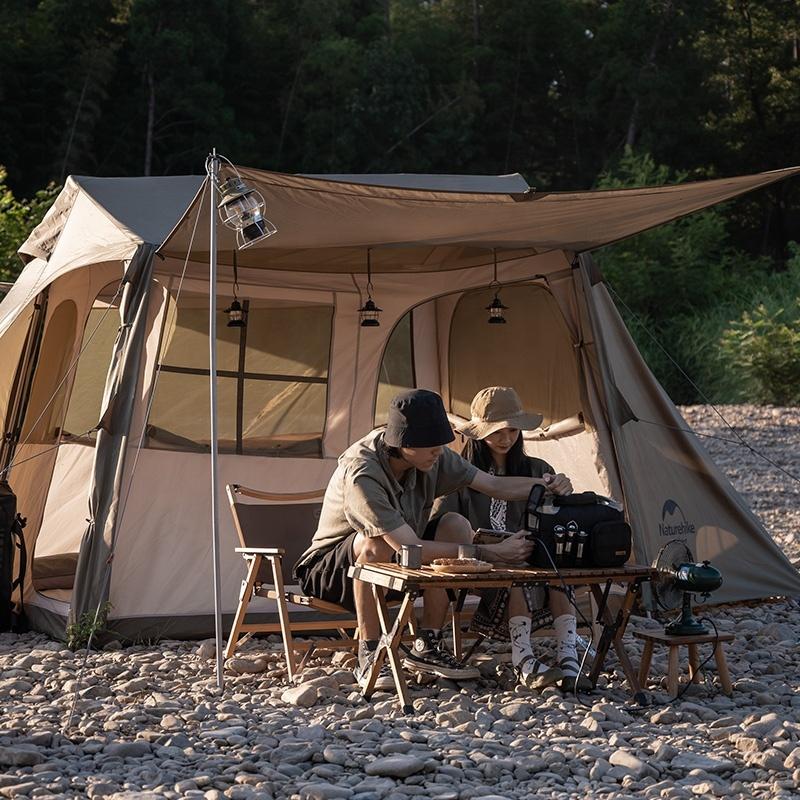 ✨人気✨　ネイチャーハイク　village5.0 Naturehike Village5.0 ワンタッチ テント 2~4人用 ロッジ型 スカート