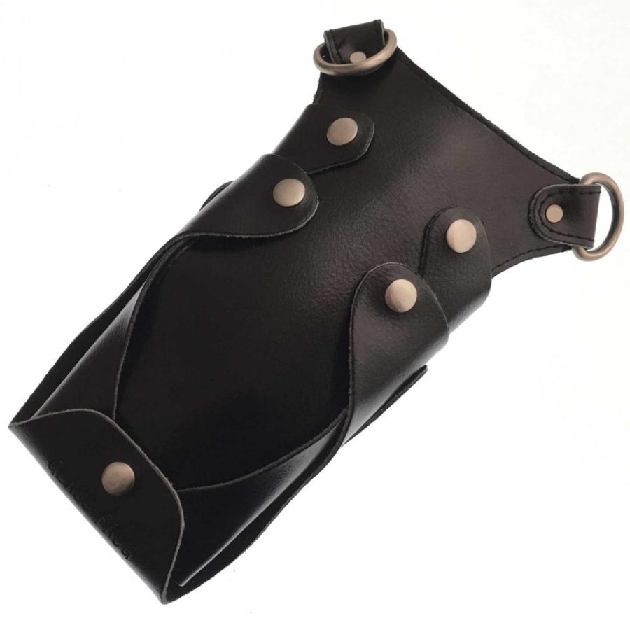 本革シザーケース Tall タイプ 本革ベルト付 送料無料 ハサミ6丁