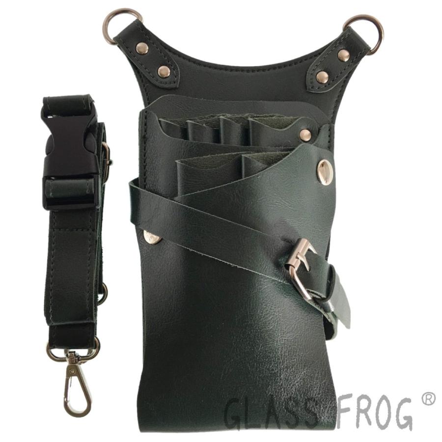 シザーケース Tallタイプ PUレザー ハサミ6丁収納 PUレザー 美容師