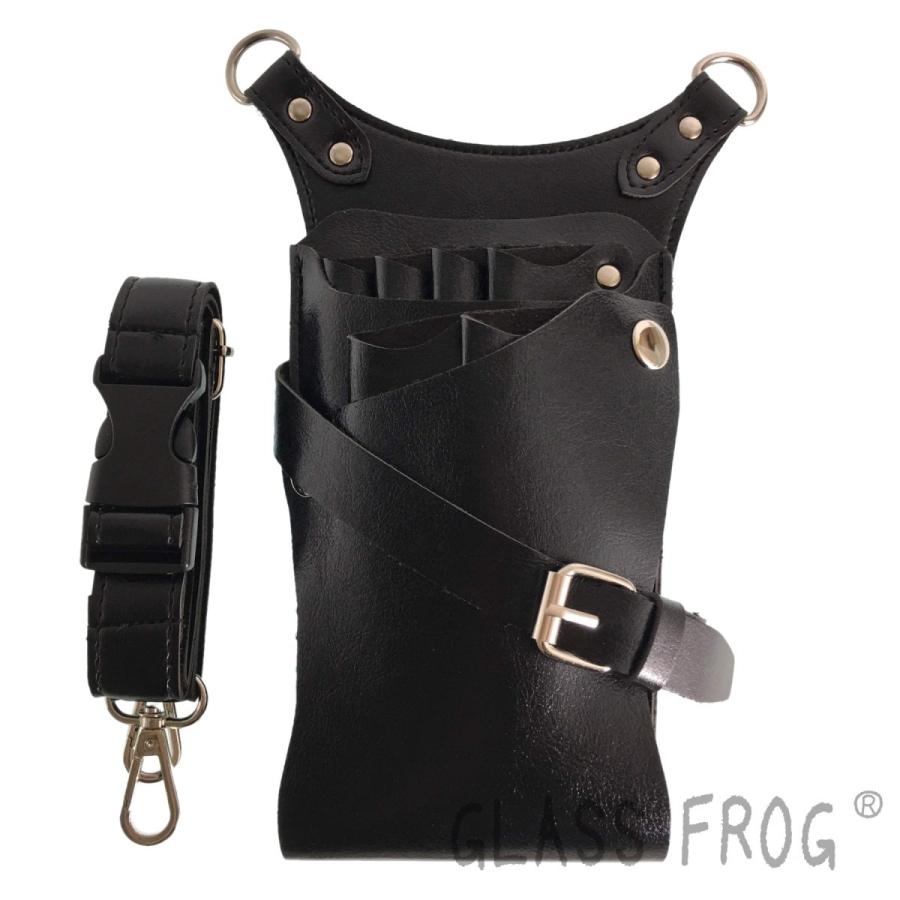 シザーケース Tallタイプ PUレザー ハサミ6丁収納 PUレザー 美容師