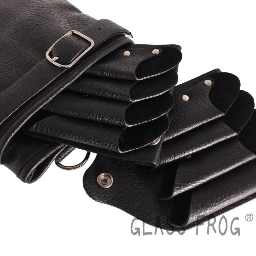 本革シザーケース 本格仕様タイプ 牛革 送料無料 ハサミ8丁収納