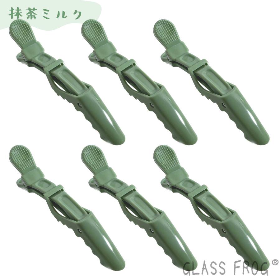 ダッカール 可愛いマカロンカラー ワニクリップ ヘアクリップ 6本