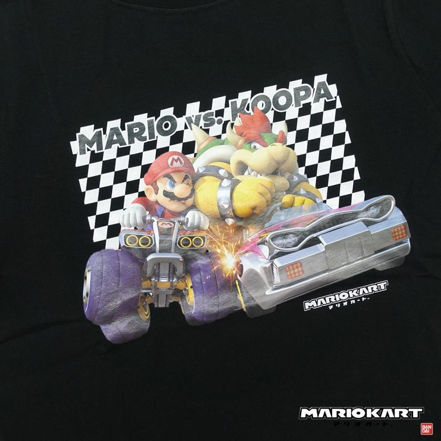 マリオカート MARIOKART Tシャツ グッズ メンズ レディース マリオ VS クッパ 半袖 S M L XL ホワイト ブラック｜gfshoes｜05