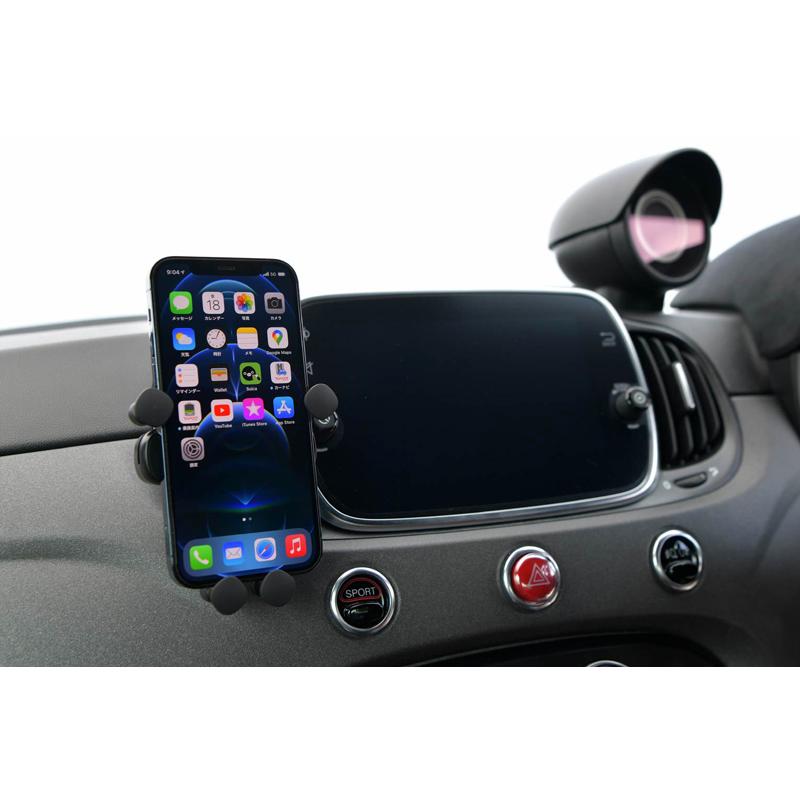 アバルト595/695,フィアット500 スマートフォンホルダー スマホマウント Abarth Fiat abarthholderG