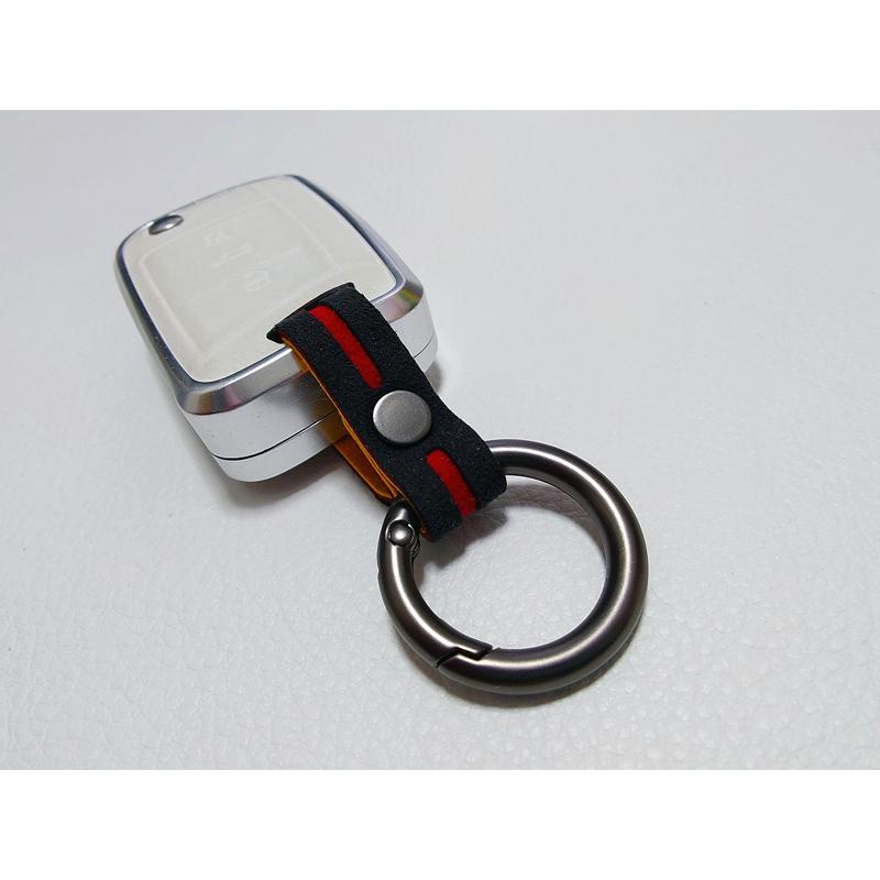 VW/Audi/BMW/Porshce アルカンターラレザー キーチェーン・ジャーマンカラー | フォルクスワーゲン | 01