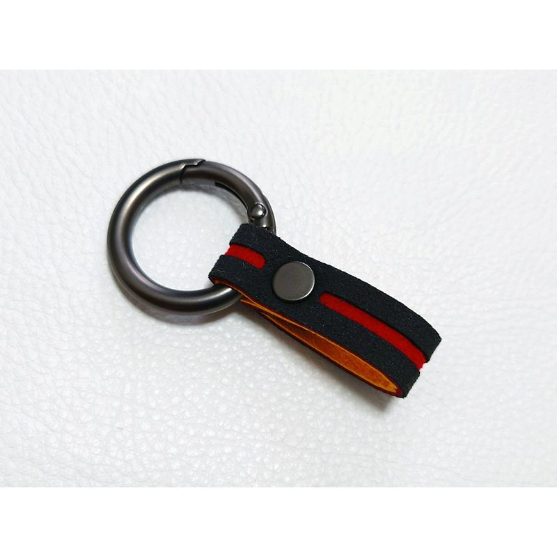 VW/Audi/BMW/Porshce アルカンターラレザー キーチェーン・ジャーマンカラー | フォルクスワーゲン | 10