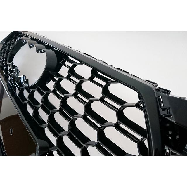 アウディ RS5 タイプグリル フロントグリル ブラック アウディ用 A5 S5 RS5用 2017-2020 RS5スタイル 光沢グロス