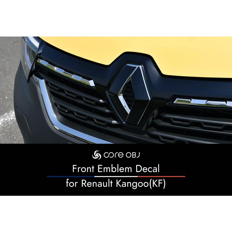 ルノー（RENAULT） カングー KF フロントエンブレム デカール・マット 