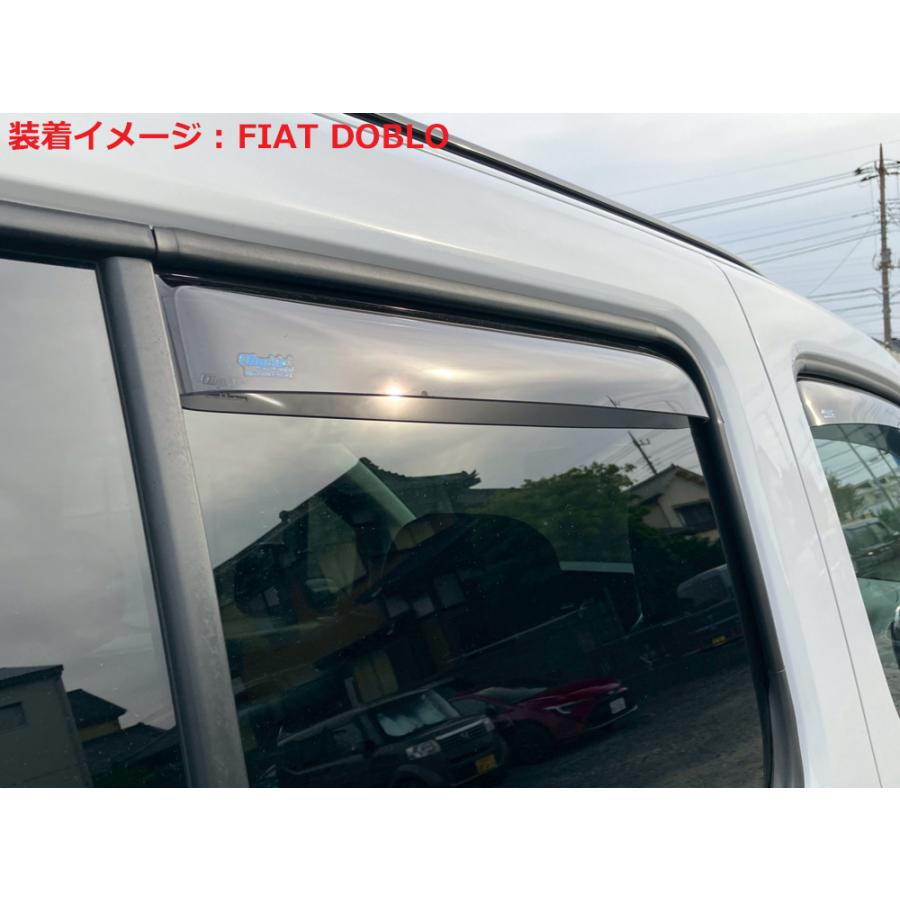 プジョー リフター　純正 ドアバイザー フロント リア セット DDK9RB1 PEUGEOT（プジョー） リフター Peugeot Rifter 前後ドアバイザー