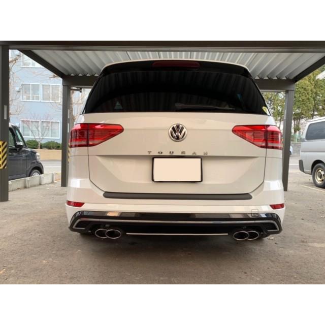 ワーゲントゥーラン5T リアバンパー ホワイト白リア VW TOURAN