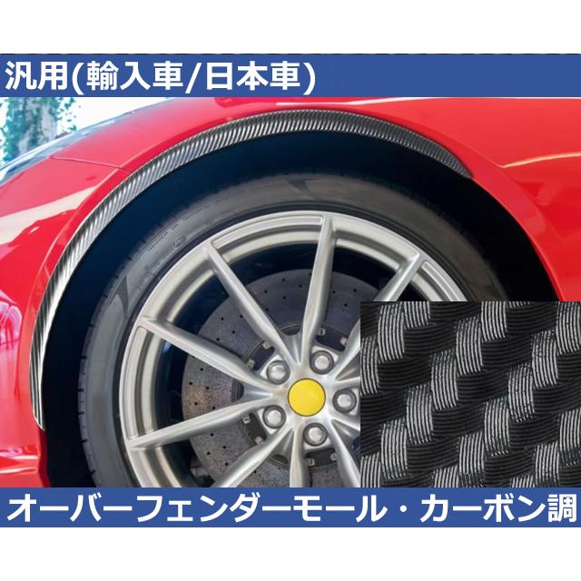 フォルクスワーゲン（Volkswagen） 汎用 フェンダーモール・カーボン調