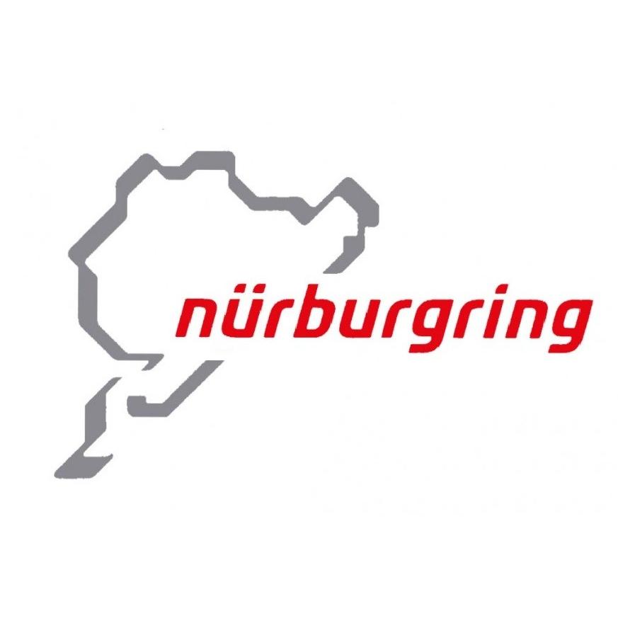 ニュルブルクリンク Nurburgring ステッカー 無料 グレー 12cm レッド