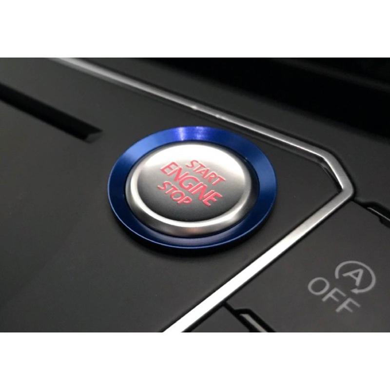 エンジン スタートストップ ボタン リングトリム・ブルー　PASSAT/ARTEON/POLO/Touran | フォルクスワーゲン | 01