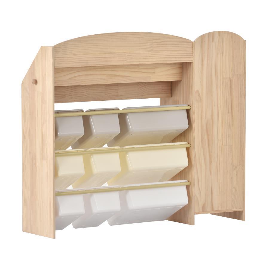 絵本棚　絵本ラック おもちゃ おもち収納 収納 天然木　引き出し　玩具箱　ラック 楽天市場】おもちゃ箱 付 絵本棚 天然木 幅80 完成品 4段