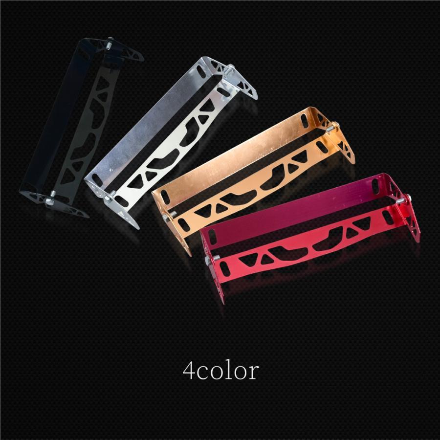 ナンバーステー ナンバープレート 角度調整 アルミ製 フロント ナンバープレートステー 軽自動車 普通車 ナンバーフレーム 新版 国産 外車