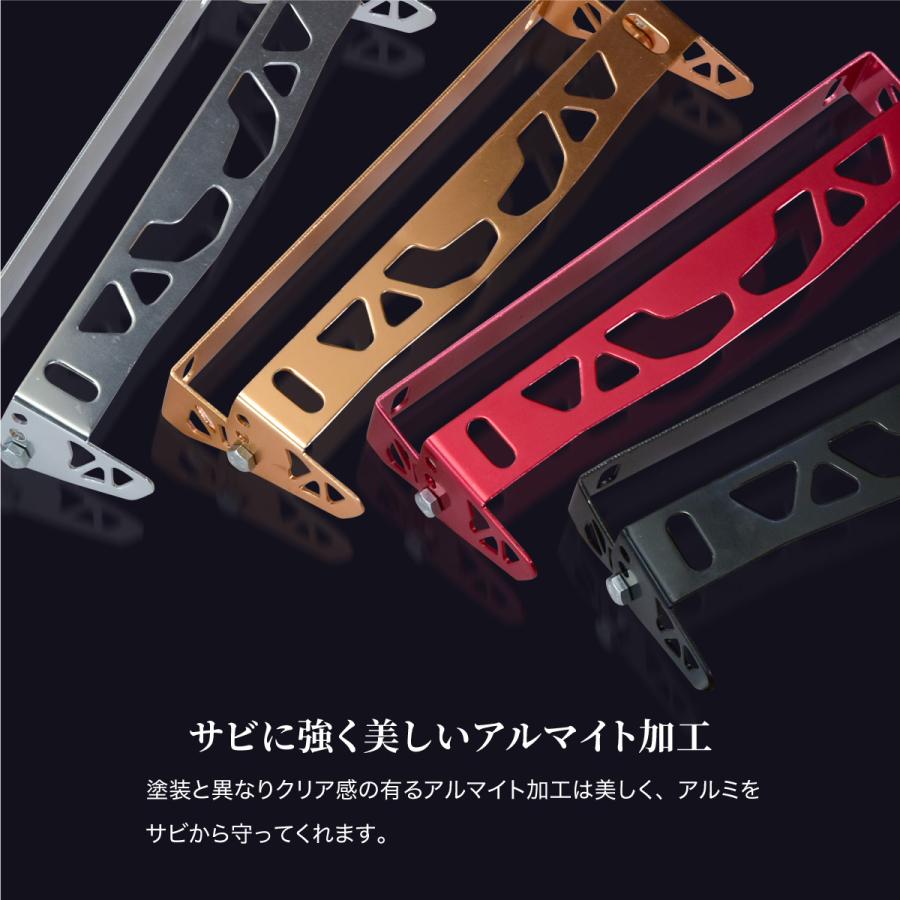ナンバーステー ナンバープレート 角度調整 アルミ製 フロント ナンバープレートステー 軽自動車 普通車 ナンバーフレーム 新版 国産 外車