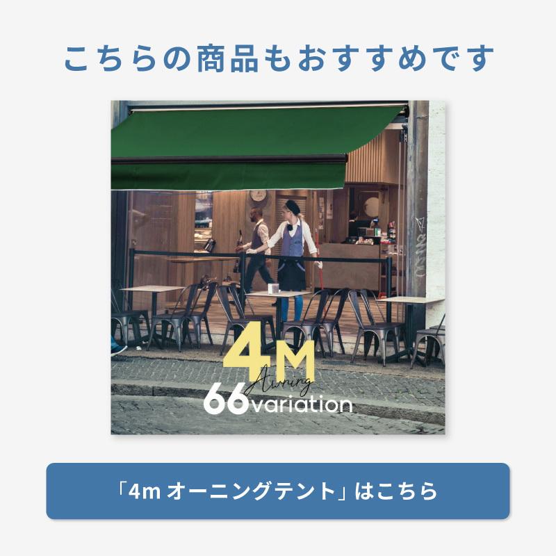 オーニングテント 日よけ 雨よけ 伸縮 幅3m×張出2m 青白 ストライプ