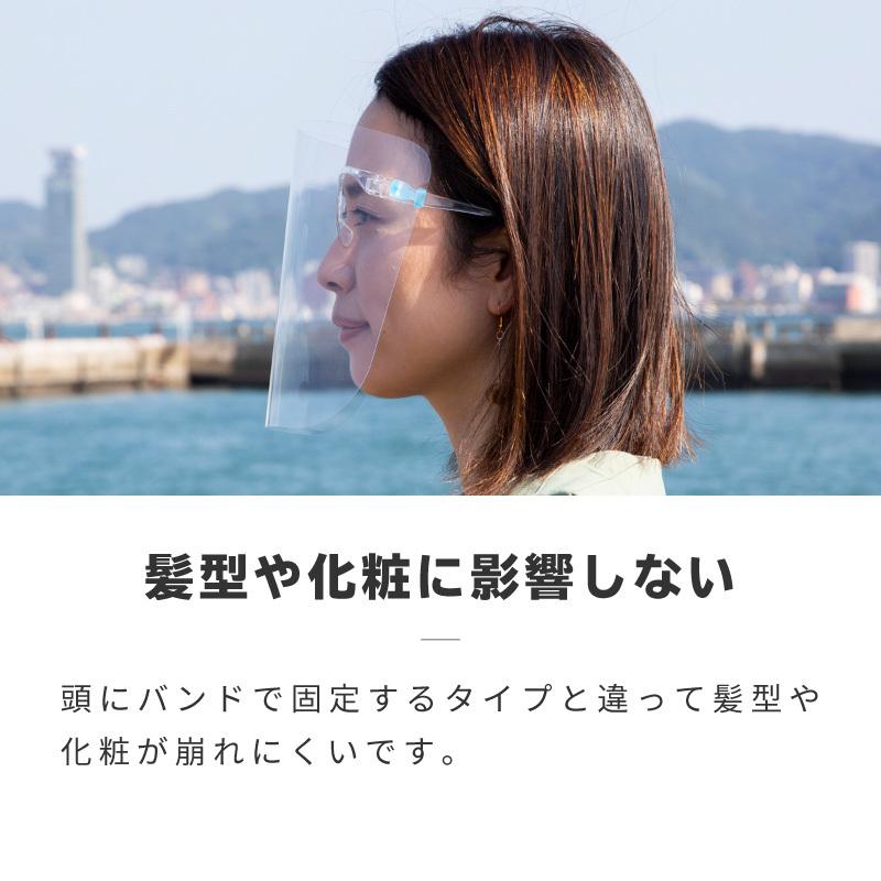 送料無料 フェイスシールド メガネ 眼鏡型 メガネタイプ 大人用 眼鏡の上から 透明 クリア フェイスガード めがね メガネ型 フェイスマスク 742 742 ジージーバンク ヤフー店 通販 Yahoo ショッピング