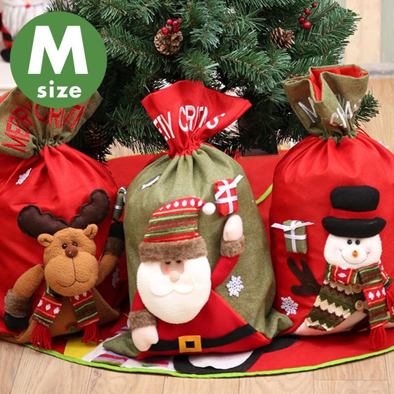 送料無料 ラッピング 袋 クリスマス プレゼント用 巾着袋 不織布 ラッピング用品 おしゃれ SALE 61%OFF 品質が完璧 梱包 かわいい 包装 サンタ 雪だるま トナカイ 贈り物