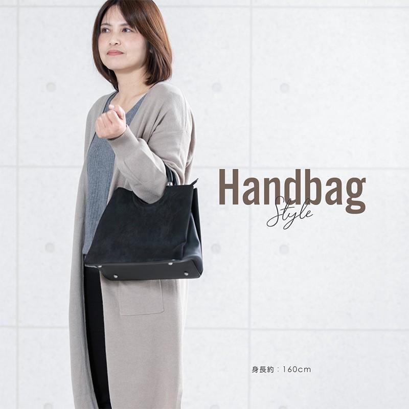 ハンドバッグ レディース ショルダーバッグ ヌバックレザー風 2way 斜