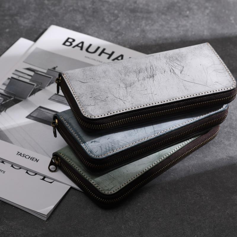 ブライドルレザー 長財布 ラウンドファスナー 本革 メンズ レディース