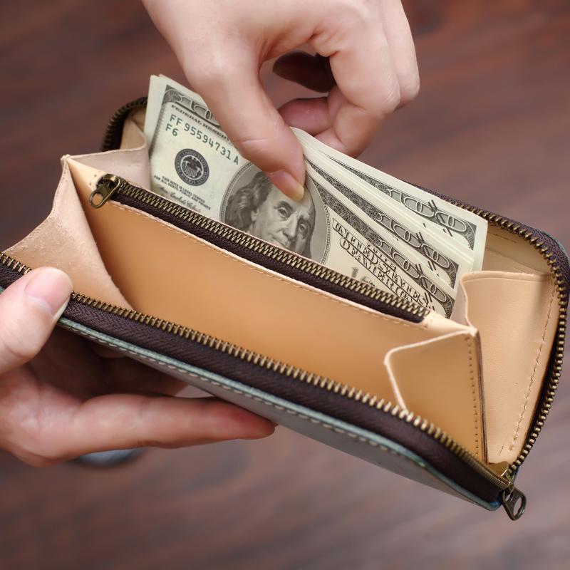 ブライドルレザー 長財布 ラウンドファスナー 本革 メンズ レディース