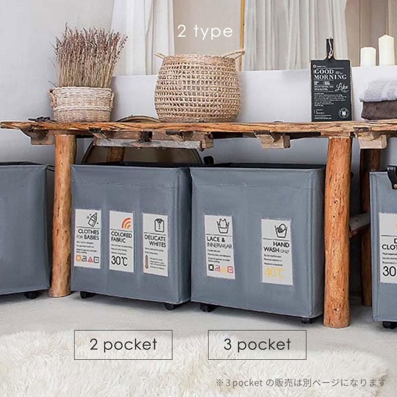 ランドリーバスケット 折りたたみ 洗濯カゴ 2分割 大容量 おしゃれ