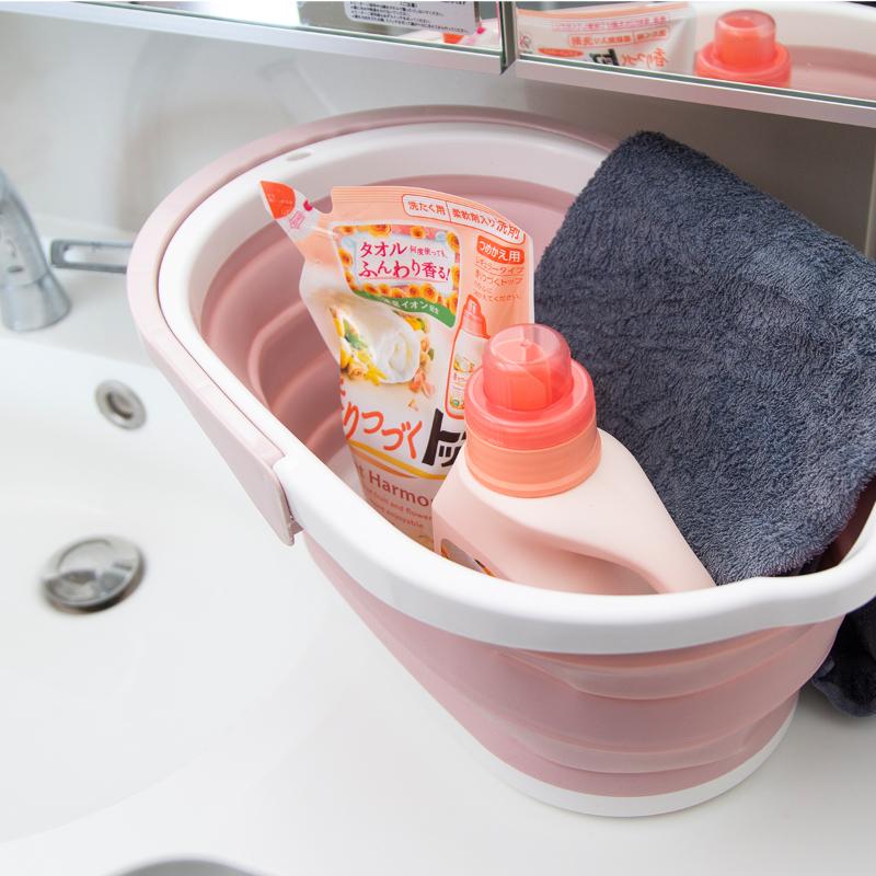 送料無料 バケツ キャンプ 折りたたみ おしゃれ シリコン たらい 洗い桶 13l 洗濯