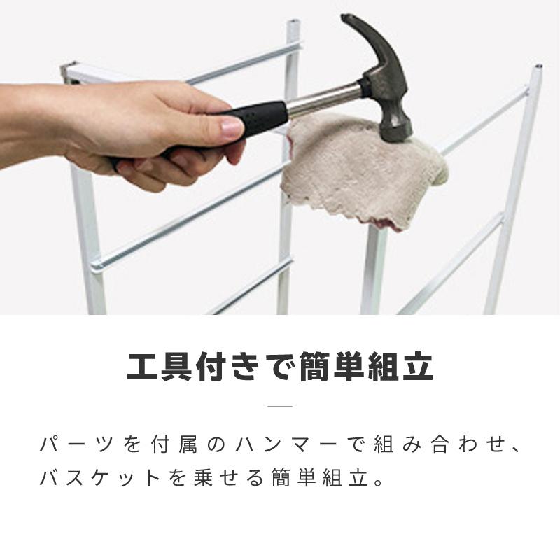 ワイヤーバスケット 引き出し スタッキング 衣類収納 3段ワゴン 3段