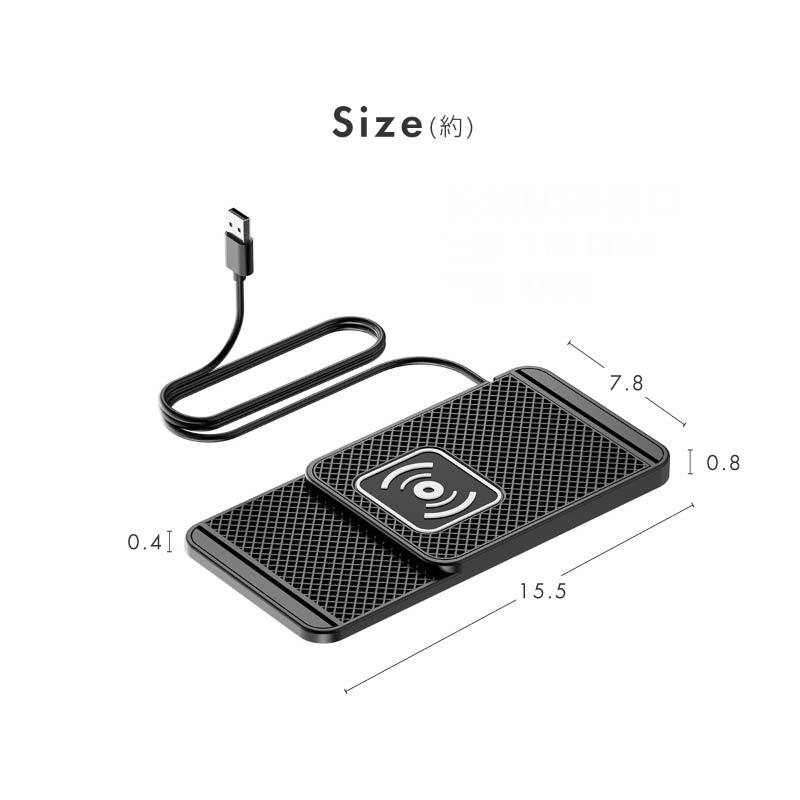 ワイヤレス充電器 iphone android対応 車載 スタンド Qi magsafe 置き