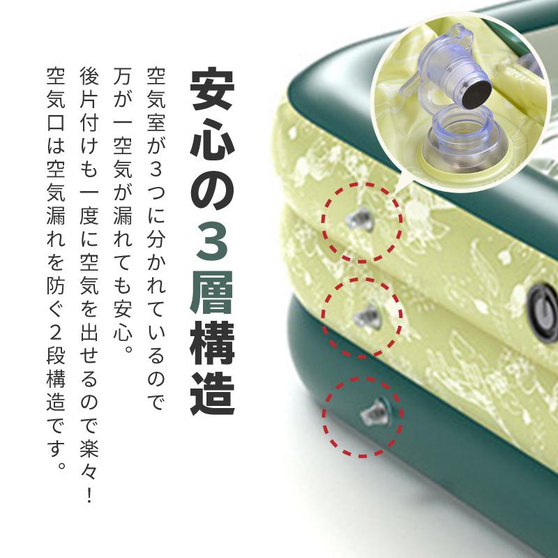 家庭用プール 大型 190cm ビニールプール 自動膨張 屋根付き 長方形