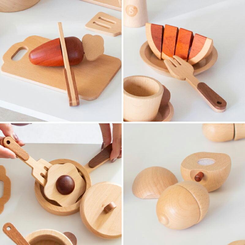 ままごと 食材 木製 ままごとセット おままごと キッチン 包丁 まな板