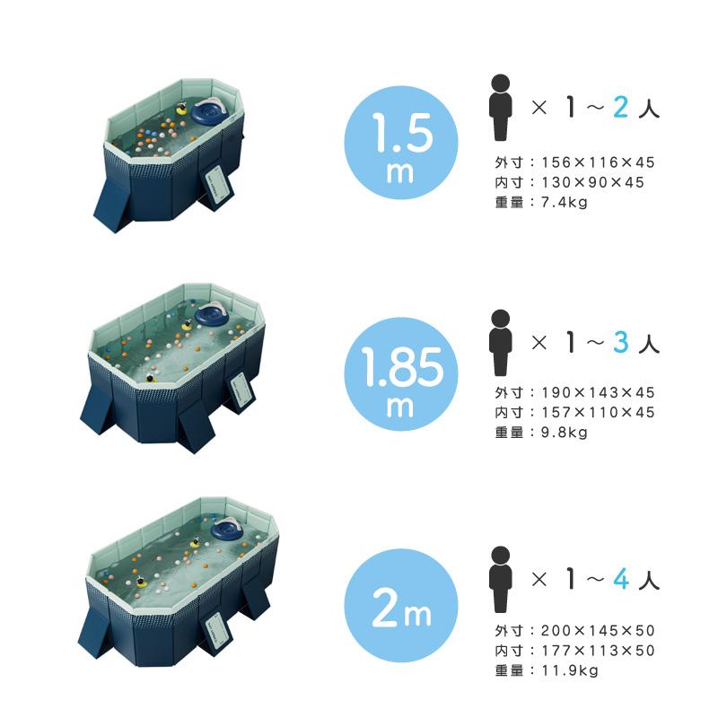 家庭用プール 大型 3ｍ 4ｍ 空気入れ不要 折りたたみ 子供用 大人用 キッズプール 大型プール ファミリープール｜ggbank｜14