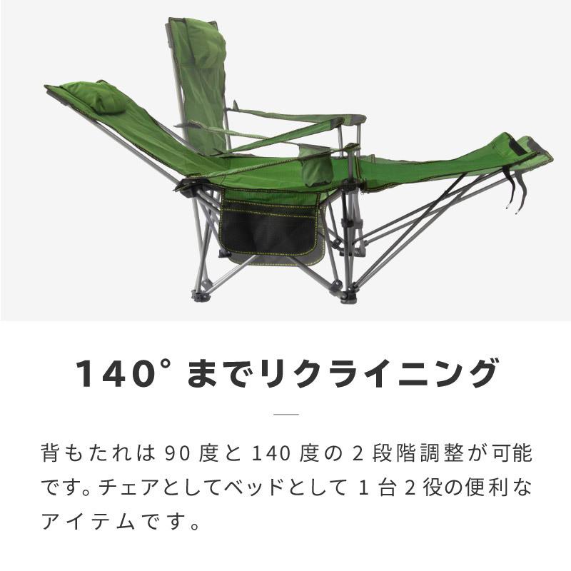 アウトドアチェア リクライニング 軽量 折りたたみ コンパクト