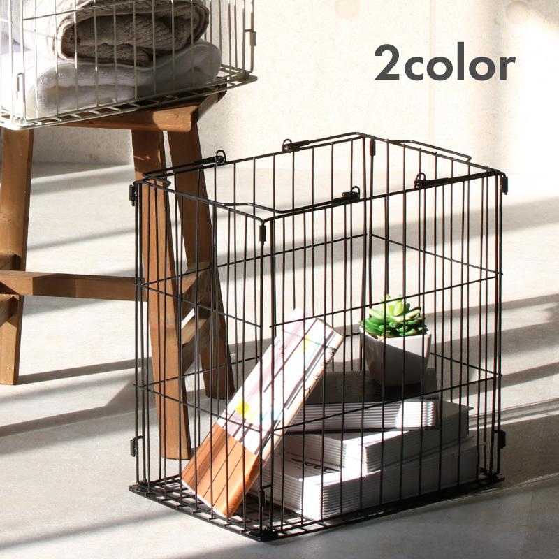 ランドリーバスケット 洗濯カゴ おしゃれ シンプル ハイタイプ ブラック ホワイト ワイヤー 北欧 収納カゴ 大容量 洗濯かご 洗濯物入れ 白 脱衣かご 脱衣所 はこぽす対応商品 洗濯かご