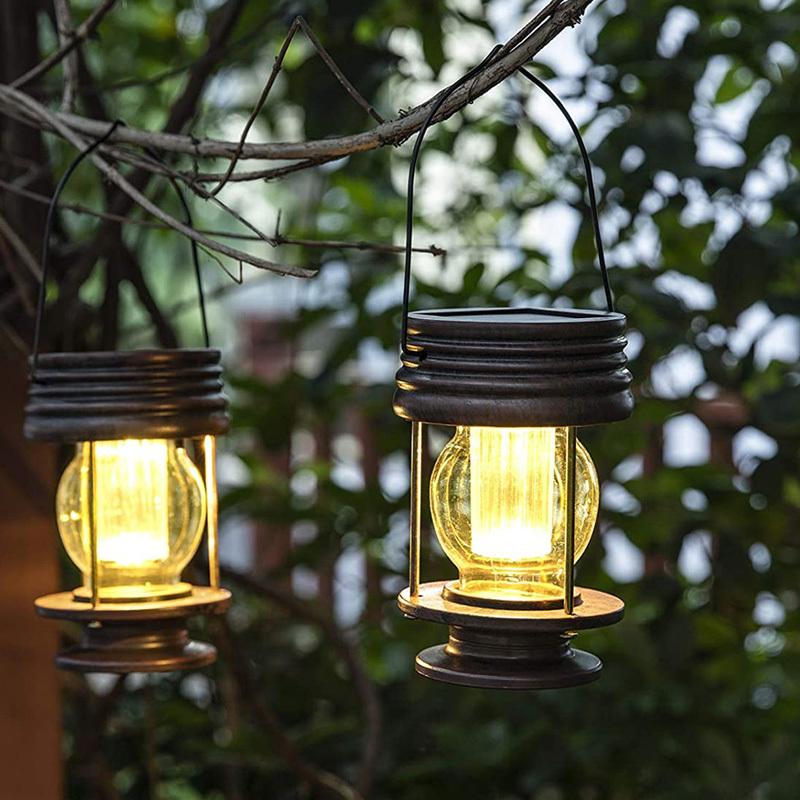 ランタン LED ソーラーライト ソーラー 充電式 アンティーク 防水 屋外