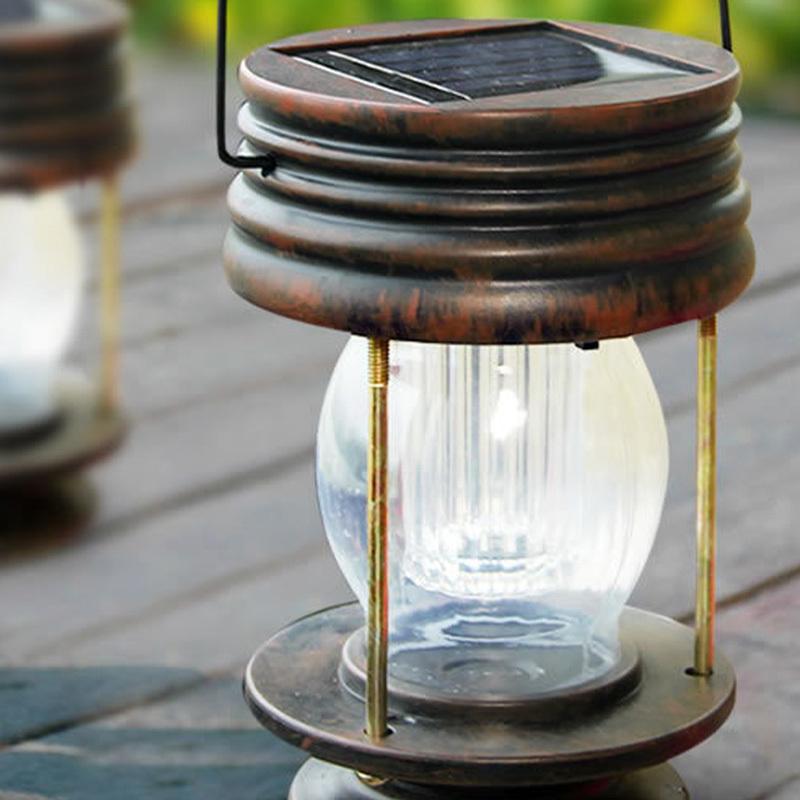 ランタン LED ソーラーライト ソーラー 充電式 アンティーク 防水 屋外