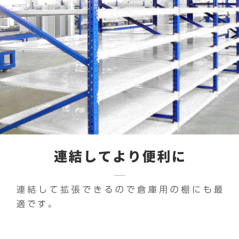 倉庫 棚 業務用 ラック スチールラック 収納ラック 幅200 奥行60 高さ200 大型 200cm 60cm キャスター付き_6