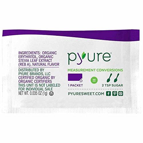 PYURE Pyure オーガニック ステビアスイートナー 1g*120袋 120g  有機甘味料/シュガーフリー/Organic Stevia Sweetener｜ggf1-store｜03