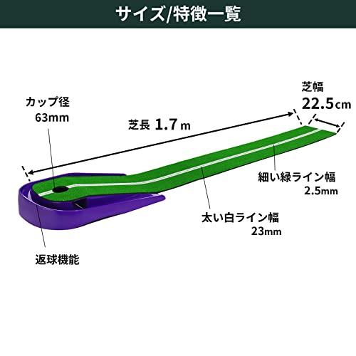 Tabata(タバタ) パターマット ゴルフ パター練習 藤田プロ共同開発 芝長1.7m FUJITAマット 1.5 GV0141｜ggf1-store｜03