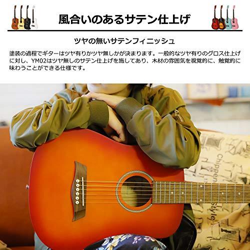 S.Yairi ヤイリ ミニアコースティックギター (ミニギター) Compact Acoustic Series 左利き用 レフトハンドモデル YM-02LH/NTL ナチュラル [ソフトケース付属]｜ggf1-store｜06