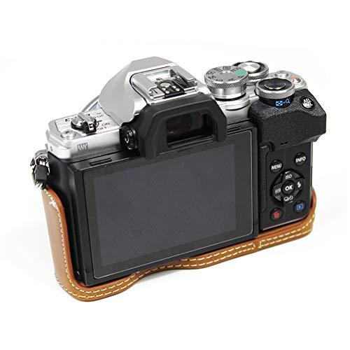 対応 Olympus オリンパス PEN OM-D EM10 Mark IV カメラ バッグ カメラ ケース 、Koowl手作りトップクラスのPUレザーカメラハーフケース、Olympus オリンパス PE｜ggf1-store｜06